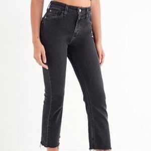 Urban outfitters kick-flare high-rise crop jeans.